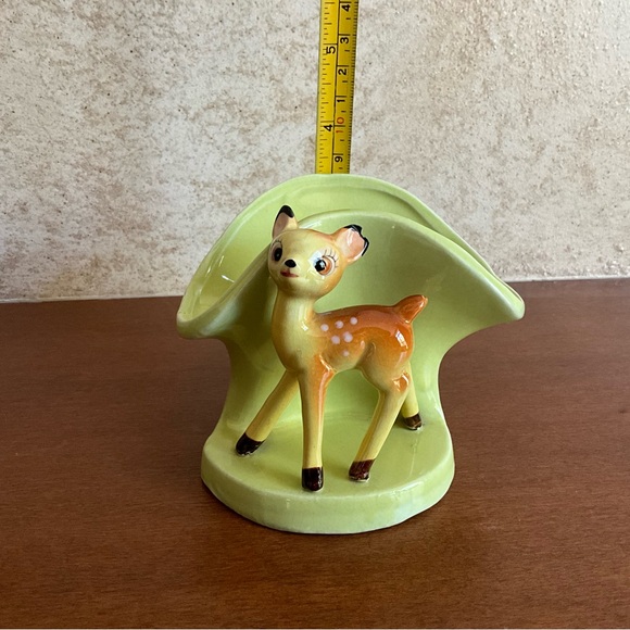 Vintage Bambi Figurine Planter - Picture 9 of 9